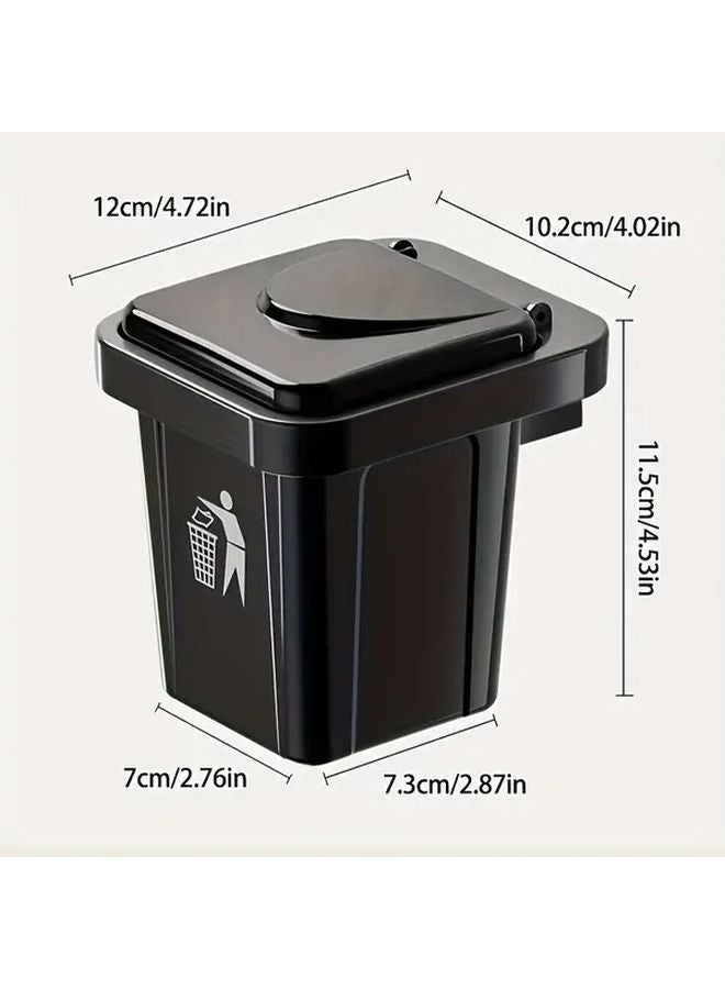 حاوية قمامة معلقة حديثة خضراء من الفولاذ المقاوم للصدأ مع غطاء وسهلة التنظيف - Image 4